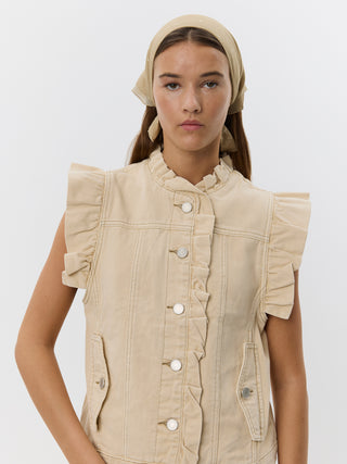 FARAHSW VEST - Warm sand