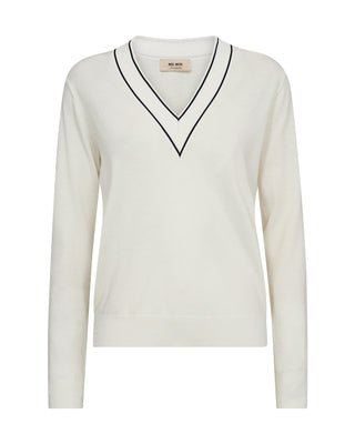 MMRelena Prep V-neck Knit - Ecru
