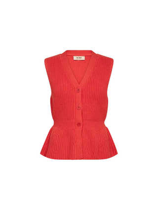 MMHerbi Knit Vest - Spicy Orange