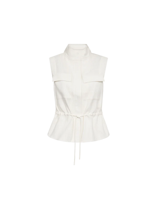 MMLelo Ramie Vest - ecru