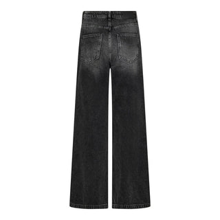 Vickycc Stud Wide Jeans - black