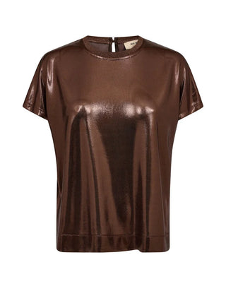 MMNivola O-neck Metallic Tee - Bracken