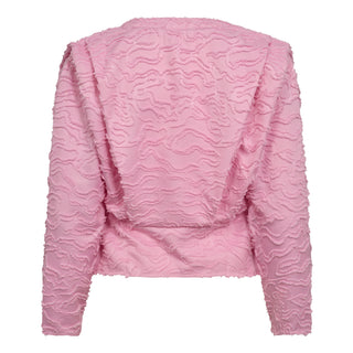 HeraCC Frill SS Blouse - Blue